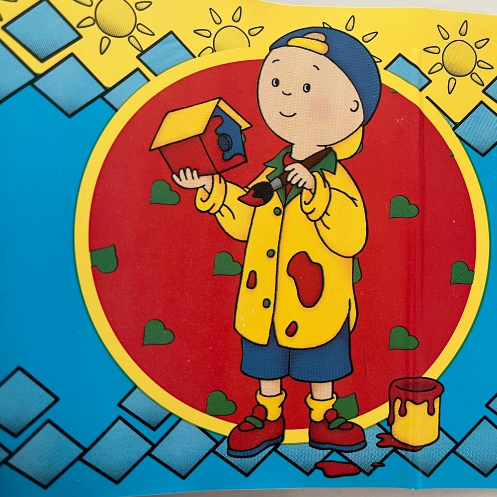 Caillou peel and stick wallpaper boarder